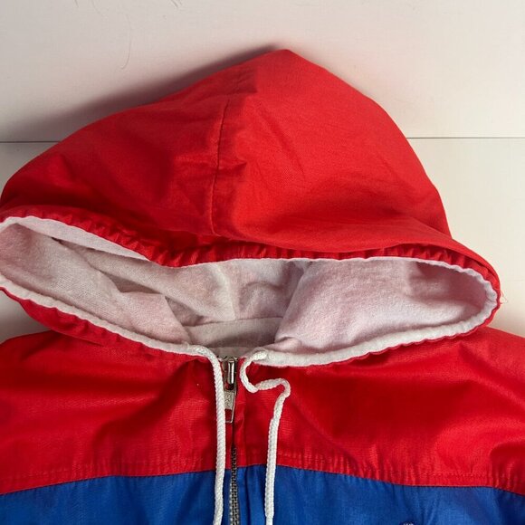 Vintage 80's Tiny Tots Original Kids 6 Hooded Tennis Jacket Full Zip Windbreaker - Picture 2 of 9
